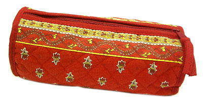Provence Quilted Pouch ROUCY(Marat d'Avignon / Avignon. red) - Click Image to Close